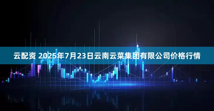 云配资 2025年7月23日云南云菜集团有限公司价格行情